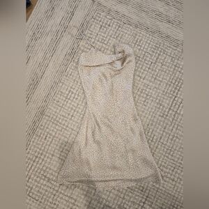 Abercrombie & Fitch Beige Leopard Print Slip Dress